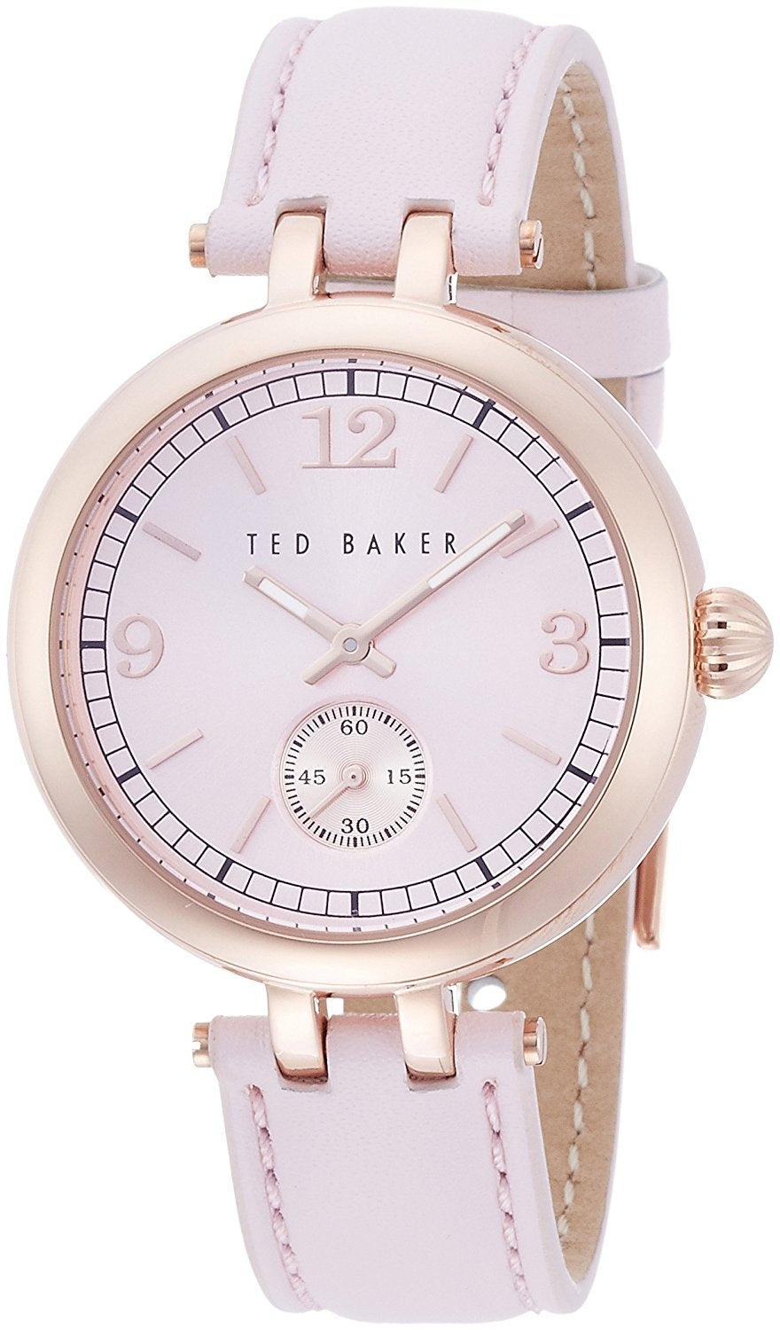 Ladies Ted Baker Pink Dial and Pink Leather Strap Watch TE10023476 RRP £135