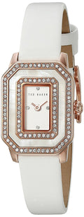 Ted Baker Womens White Leather Strap Stone Set Dial TE10023481