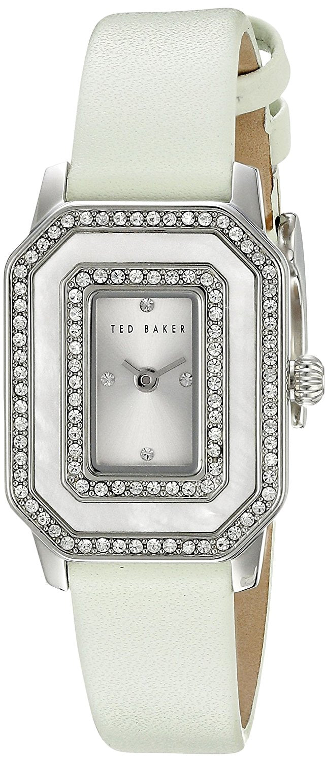 Ted Baker Womens Lime Green Leather Strap Stone Set TE10023482