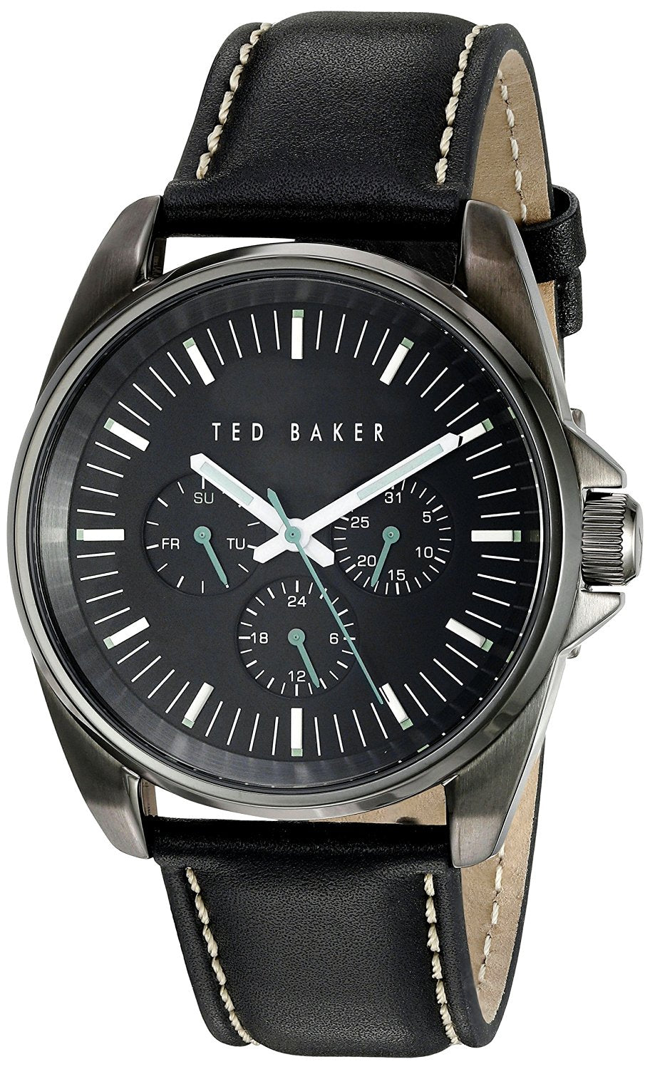 Ted Baker Men's Black Leather Strap Watch TE10025262