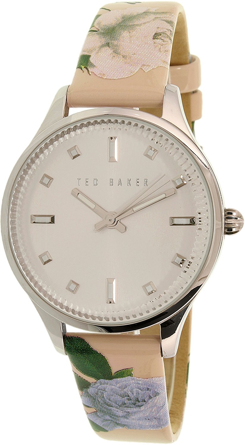 Ted Baker Womens Leather Silver Dial TE10025271
