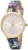 Ted Baker Women's ZOE Quartz Stainless Steel And Leather Dress Watch TE10031555