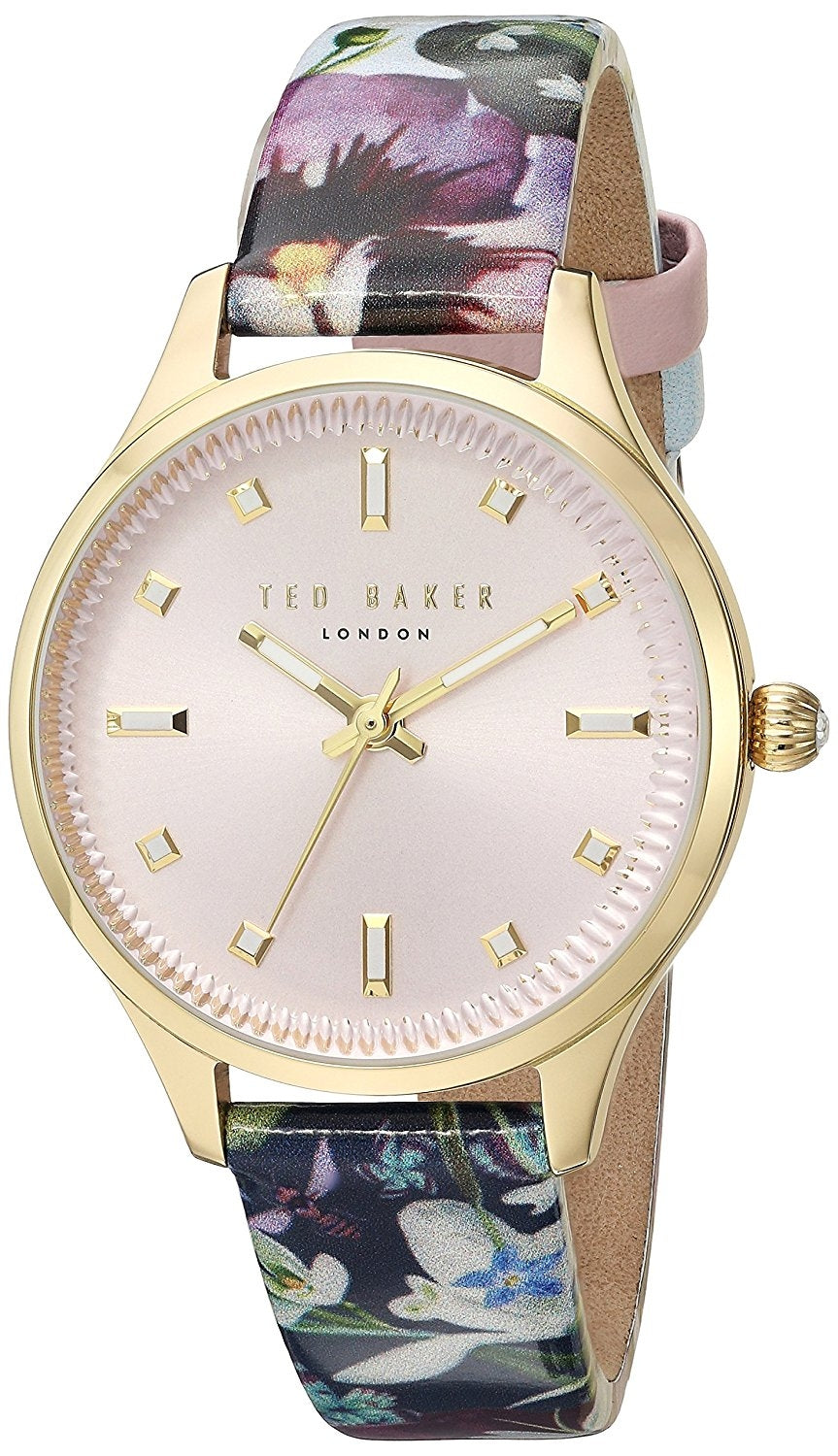 Ted Baker Women's ZOE Quartz Stainless Steel And Leather Dress Watch TE10031555