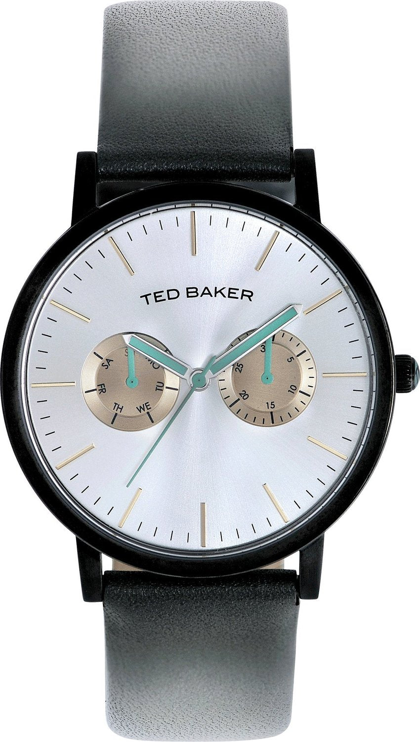 Ted Baker Men's TE1095 Smart Casual Round Black Multi-Function Black Strap Watch