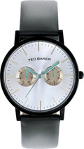 Ted Baker Men's TE1095 Smart Casual Round Black Multi-Function Black Strap Watch