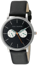 Ted Baker Mens multi Dial Black Leather TE1097