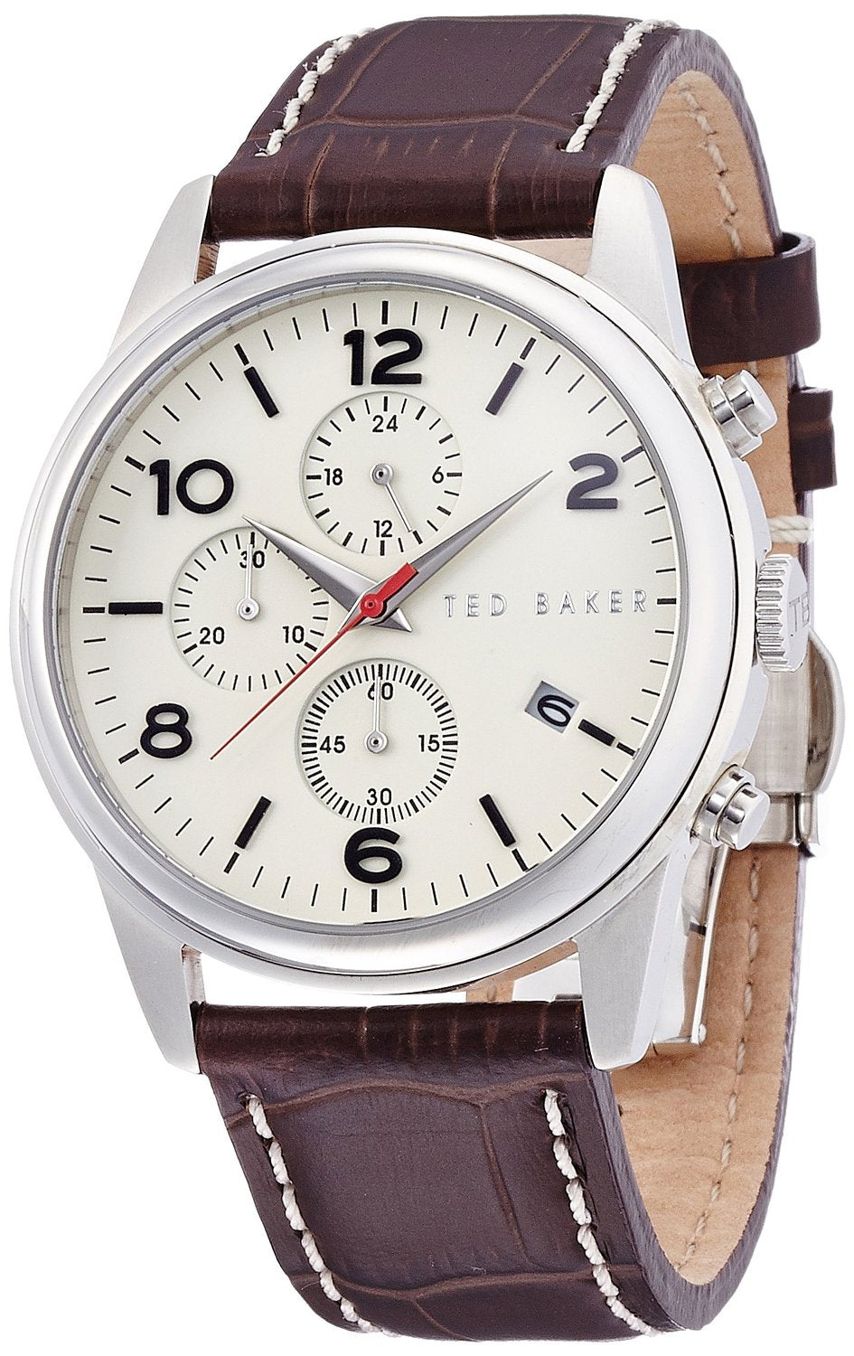 Ted Baker Round Dial Leather - Brown Men's watch #TE1124