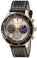 Ted Baker Mens Brown Leather Strap Chronograph TE1125