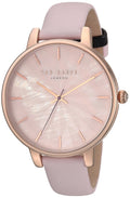 Ted Baker Womans Kate Pink Star Dial Rose Gold Case Pink Leather Strap Watch TE15200001