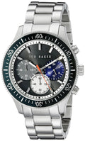 Ted Baker Mens Stainless Steel Bracelet Black Dial TE3059