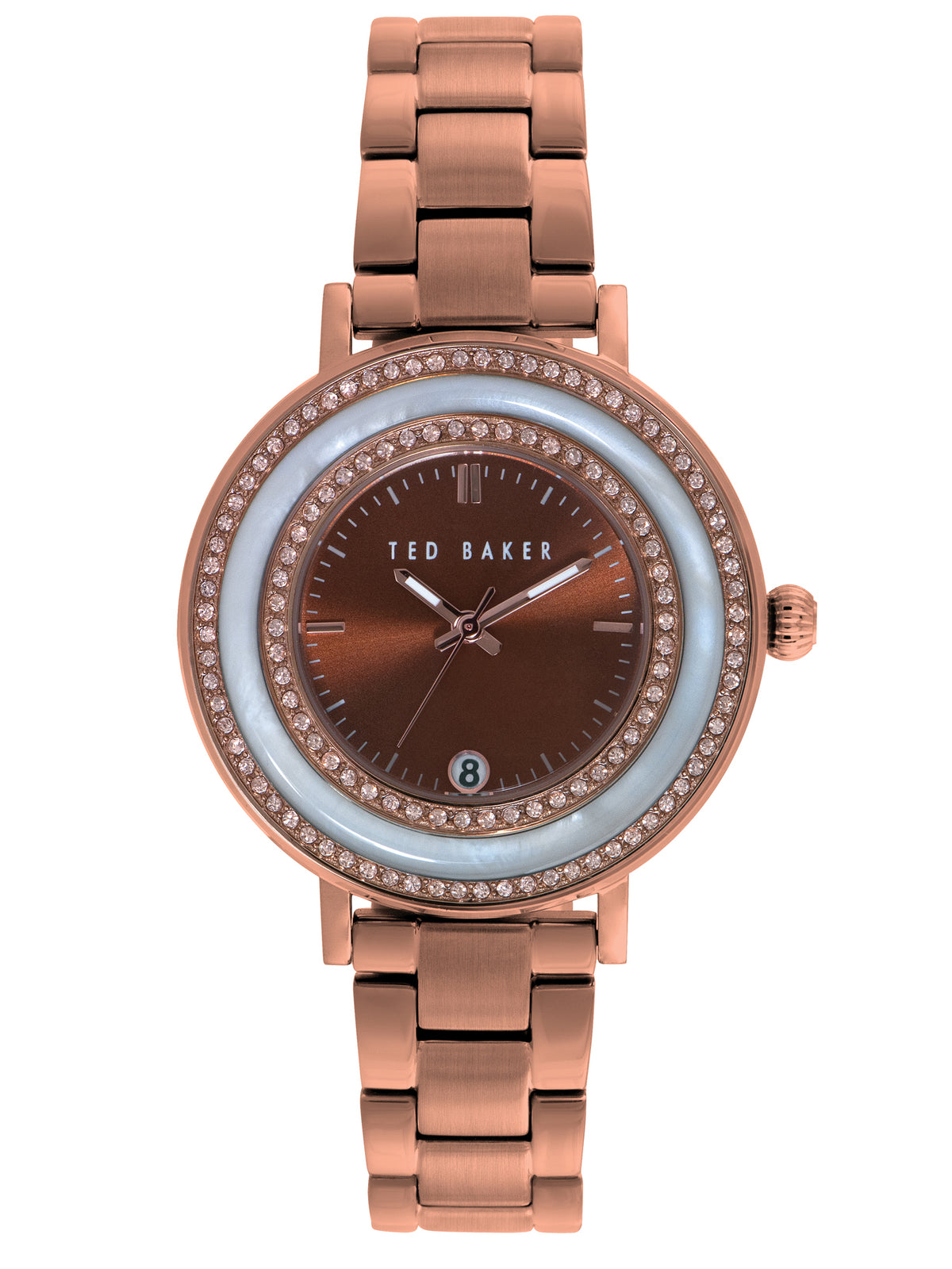 Ted Baker Ladies Analogue Quartz Watch With Rose Gold Bracelet TE4107