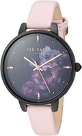 Ted Baker Ladies Analogue Watch with Black Floral Dial and Pink Strap TE50005020