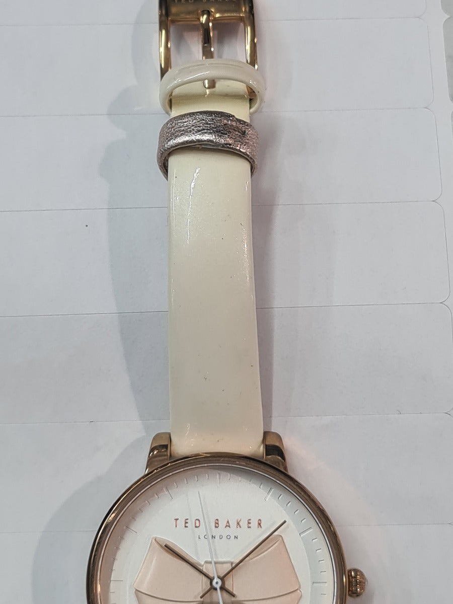 Ted Baker Ladies BROOK Watch With White Dial and White Strap TEC0185005