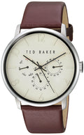 Ted Baker Mens Day Display Burgandy Leather Strap Watch TE10029568