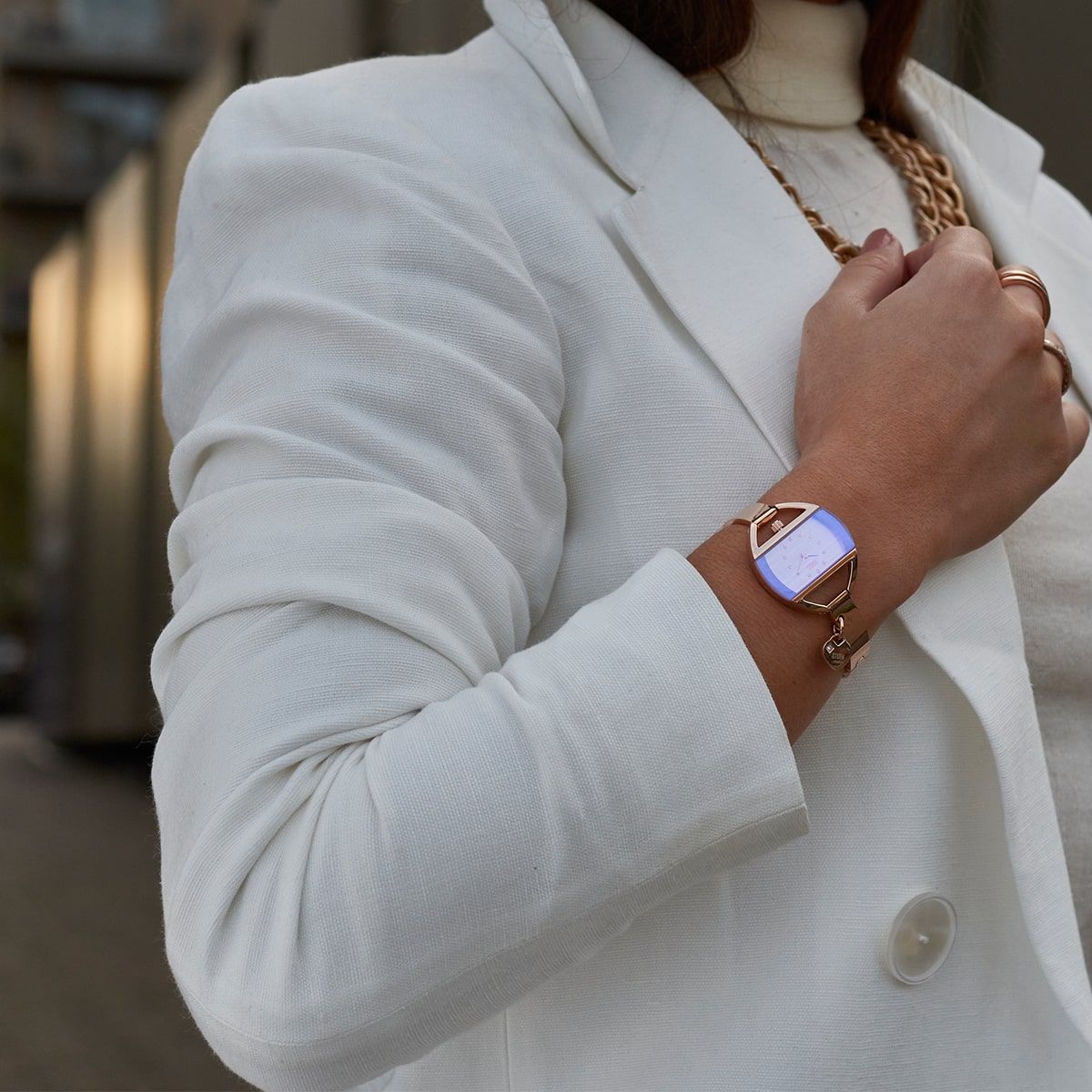 Storm Temptress Charm RG-Violet Ladies Watch with Violet Dial and Rose Gold Bracelet 47013/V