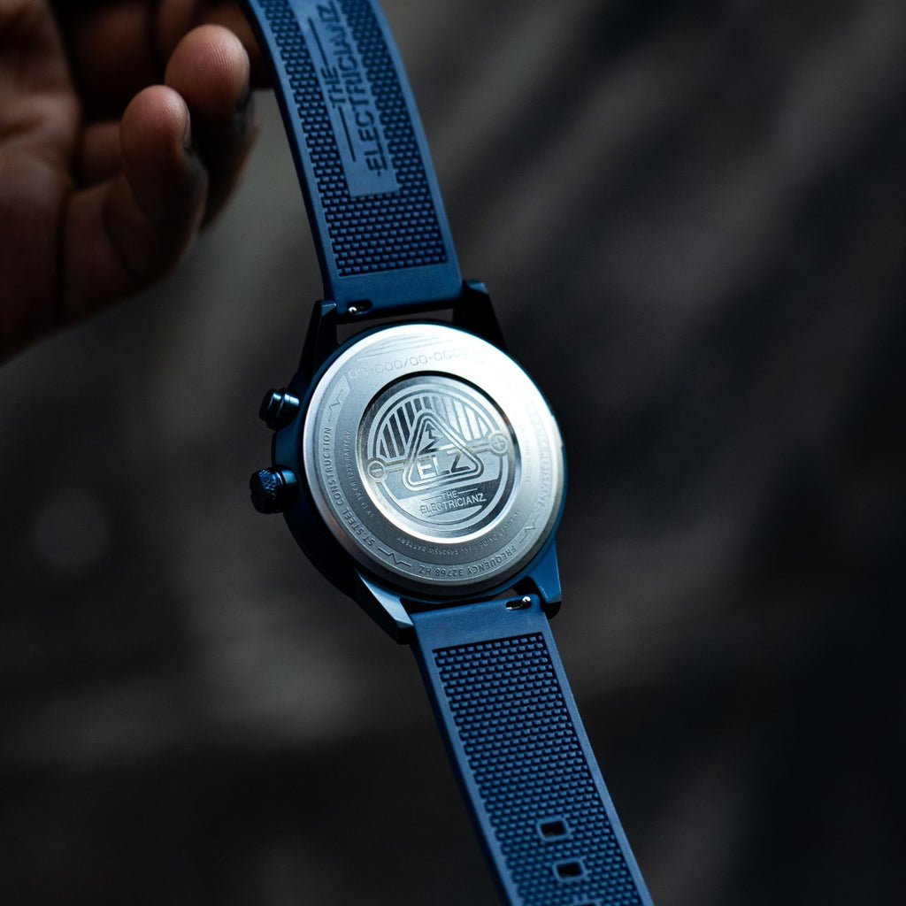 The Electricianz SteelZ The Blue Z - Rubber Mens Watch with Blue Rubber Strap ZZ-A4C/04