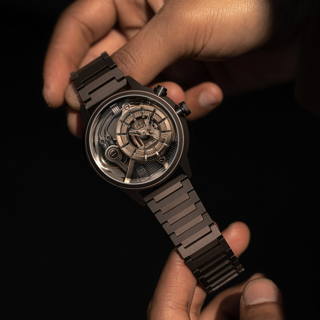 The Electricianz SteelZ The Brown Z - Metal Mens Watch with Brown Stainless Steel Strap ZZ-A4C/01