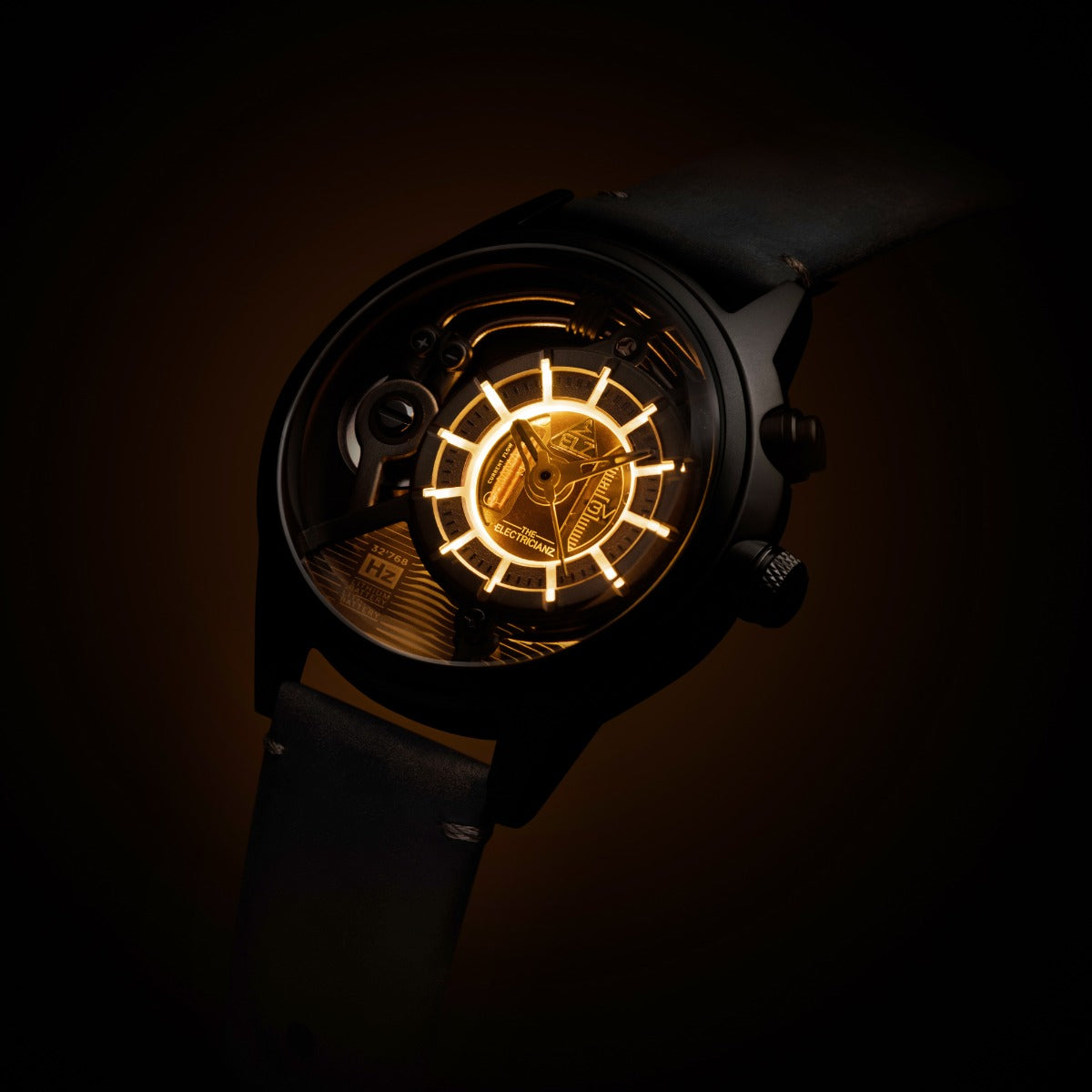 The Electricianz SteelZ The Brown Z - Leather Mens Watch with Brown Leather Strap ZZ-A4C/02