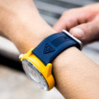 The Electricianz Nylon THE CABLE Z Mens Watch with Blue Rubber Strap ZZ-A1A/02