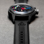 The Electricianz Nylon The Carbon Z Mens Watch with Black Leather Strap ZZ-A1A/03