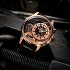 The Electricianz SteelZ The Soprano Z Mens Watch with Brown Leather Strap ZZ-A3C/03