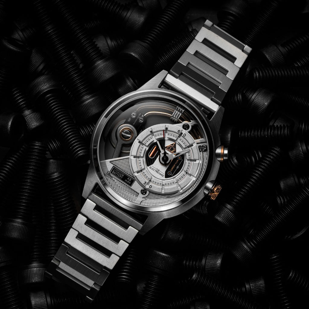 The Electricianz SteelZ The Steel Z - Metal Mens Watch with Silver Stainless Steel Strap ZZ-A3C/01-MB