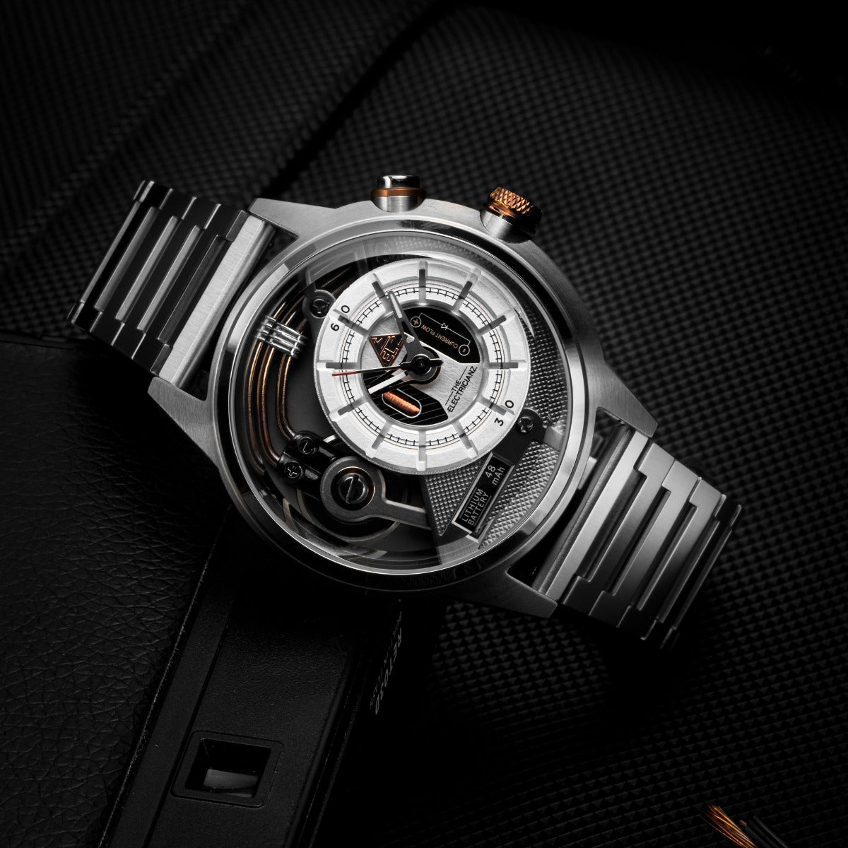The Electricianz SteelZ The Steel Z - Metal Mens Watch with Silver Stainless Steel Strap ZZ-A3C/01-MB
