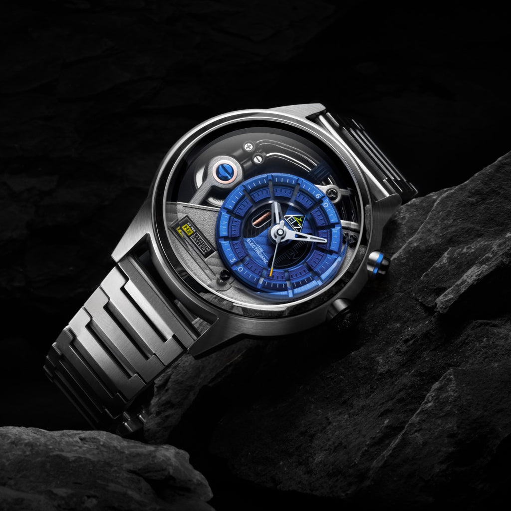 The Electricianz SteelZ The Stone Z - Metal Mens Watch with Silver Stainless Steel Strap ZZ-A3C/02-MB
