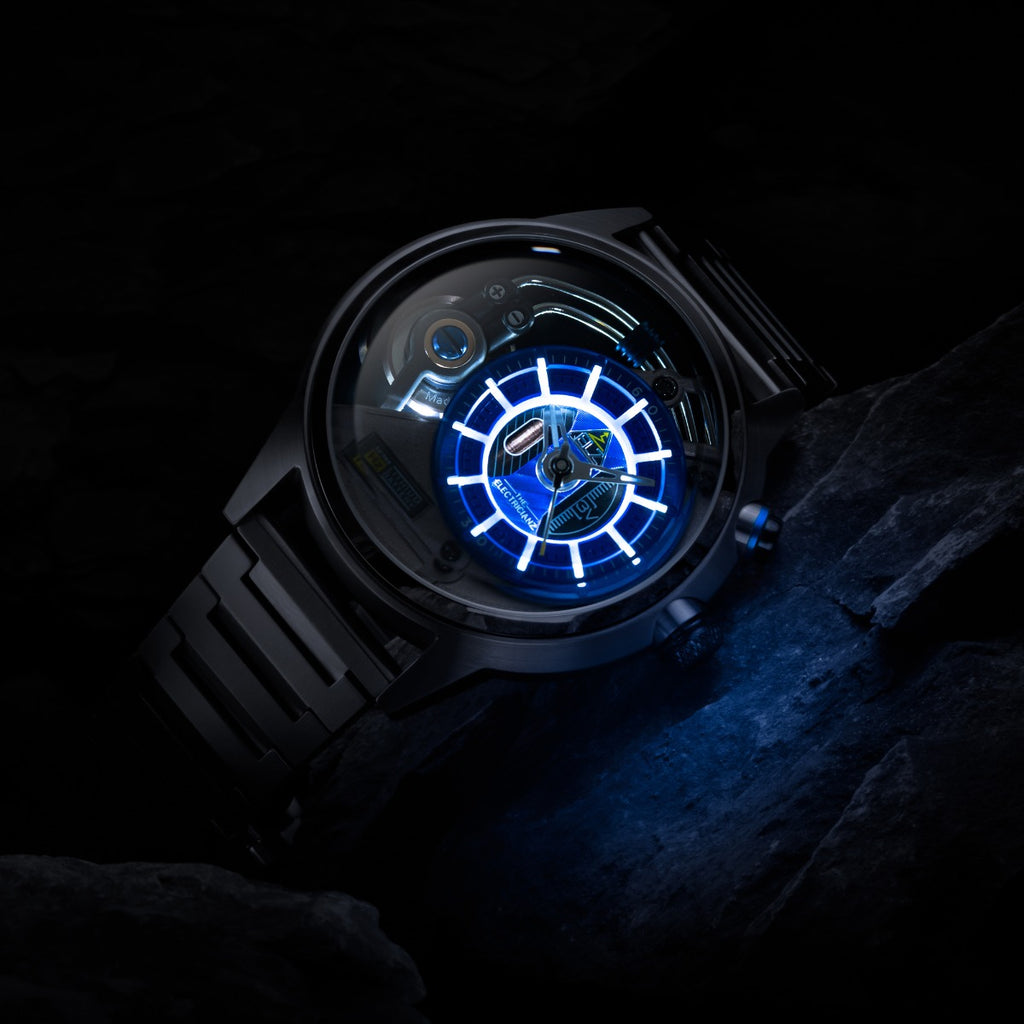 The Electricianz SteelZ The Stone Z - Metal Mens Watch with Silver Stainless Steel Strap ZZ-A3C/02-MB