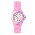 Tikkers Kids Time Teacher Pink Rubber/Silicone Strap Watch TK0003 Heart Design