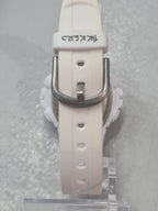 Childrens Digital Tikkers Watch with White Face and White Silicone Strap TK0079