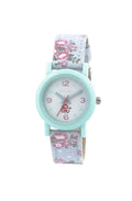 Tikkers children's quartz Watch with white Dial analogue Display and blue silicone Strap TK0104