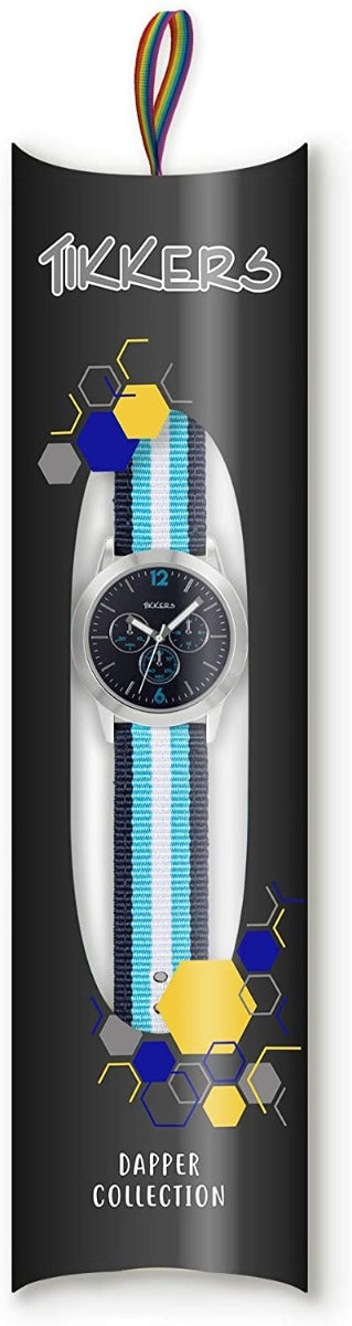 Tikkers Boy's Watch with Blue Dial and Blue Nylon Strap TK0192