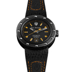 Tonino Lamborghini Cuscinetto Men's Watch with Black Leather Strap TLF-T01-3