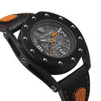 Tonino Lamborghini Cuscinetto R Men's Watch with Black Leather Strap TLF-T02-3