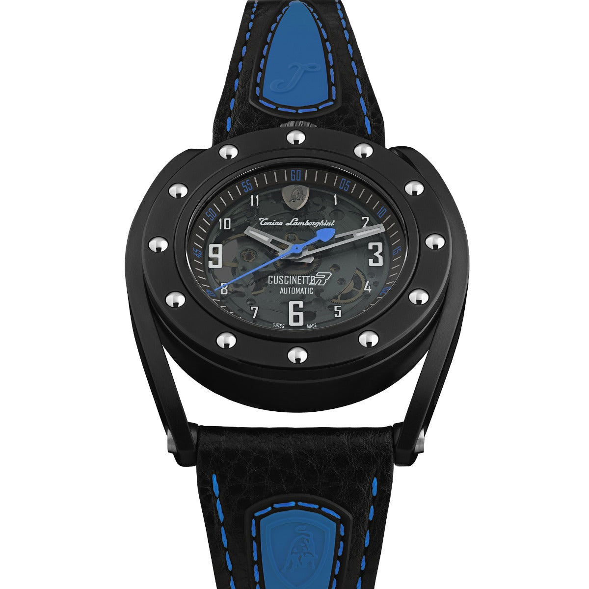 Tonino Lamborghini Cuscinetto R Men's Watch with Black Leather Strap TLF-T02-4