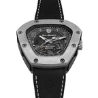 Tonino Lamborghini Spyderleggero Skeleton Men's Watch with Black Silicone Strap TLF-T06-1