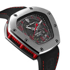 Tonino Lamborghini Spyderleggero Skeleton Men's Watch with Black Silicone Strap TLF-T06-2