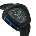 Tonino Lamborghini Spyderleggero Skeleton Men's Watch with Black Silicone Strap TLF-T06-4