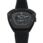 Tonino Lamborghini Spyderleggero Skeleton Men's Watch with Black Silicone Strap TLF-T06-4