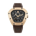 Tonino Lamborghini Spyderleggero Skeleton Men's Watch with Brown Silicone Strap TLF-T06-5