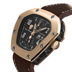 Tonino Lamborghini Spyderleggero Chronograph Men's Watch with Brown Silicone Strap TLF-T07-5