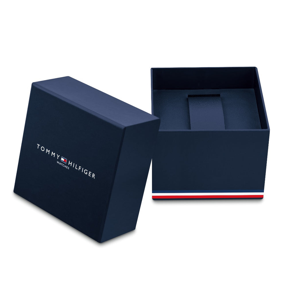 Tommy Hilfiger Tea Tank Ladies Watch with Blue Dial and Silver Strap 1782789