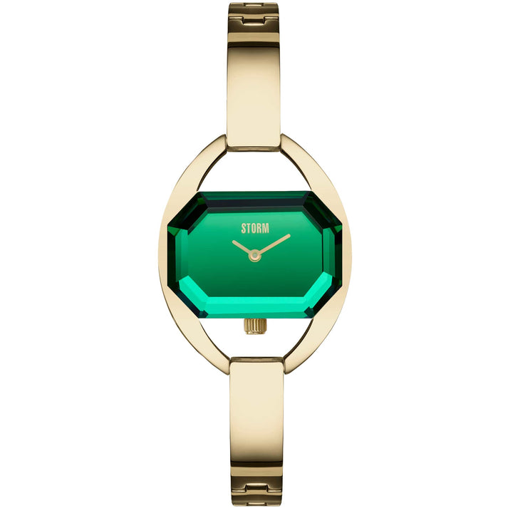 Storm Tulisa Gold Lazer Green Ladies Watch with Green Dial and Gold Bracelet 47545/GD/GN