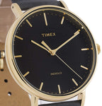 Timex Mens Classic Watch with Black Leather Strap TW2R26000