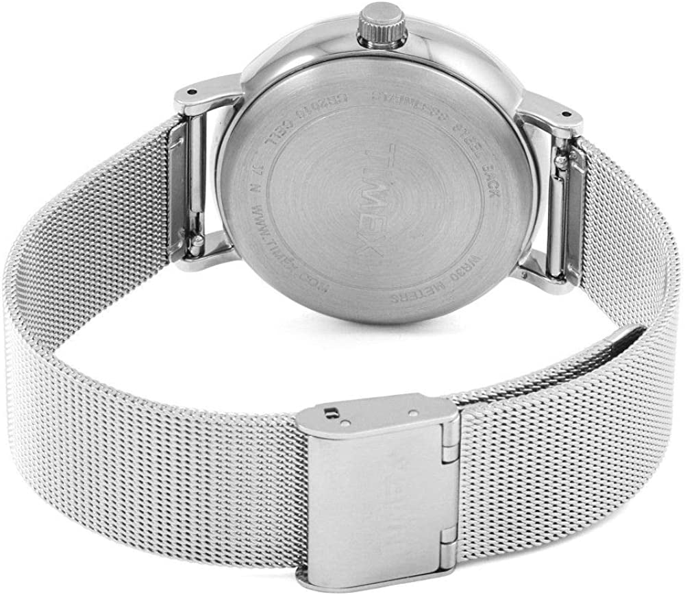 Timex Womens Analogue Classic Quartz Watch with Stainless Steel Strap TW2R26600