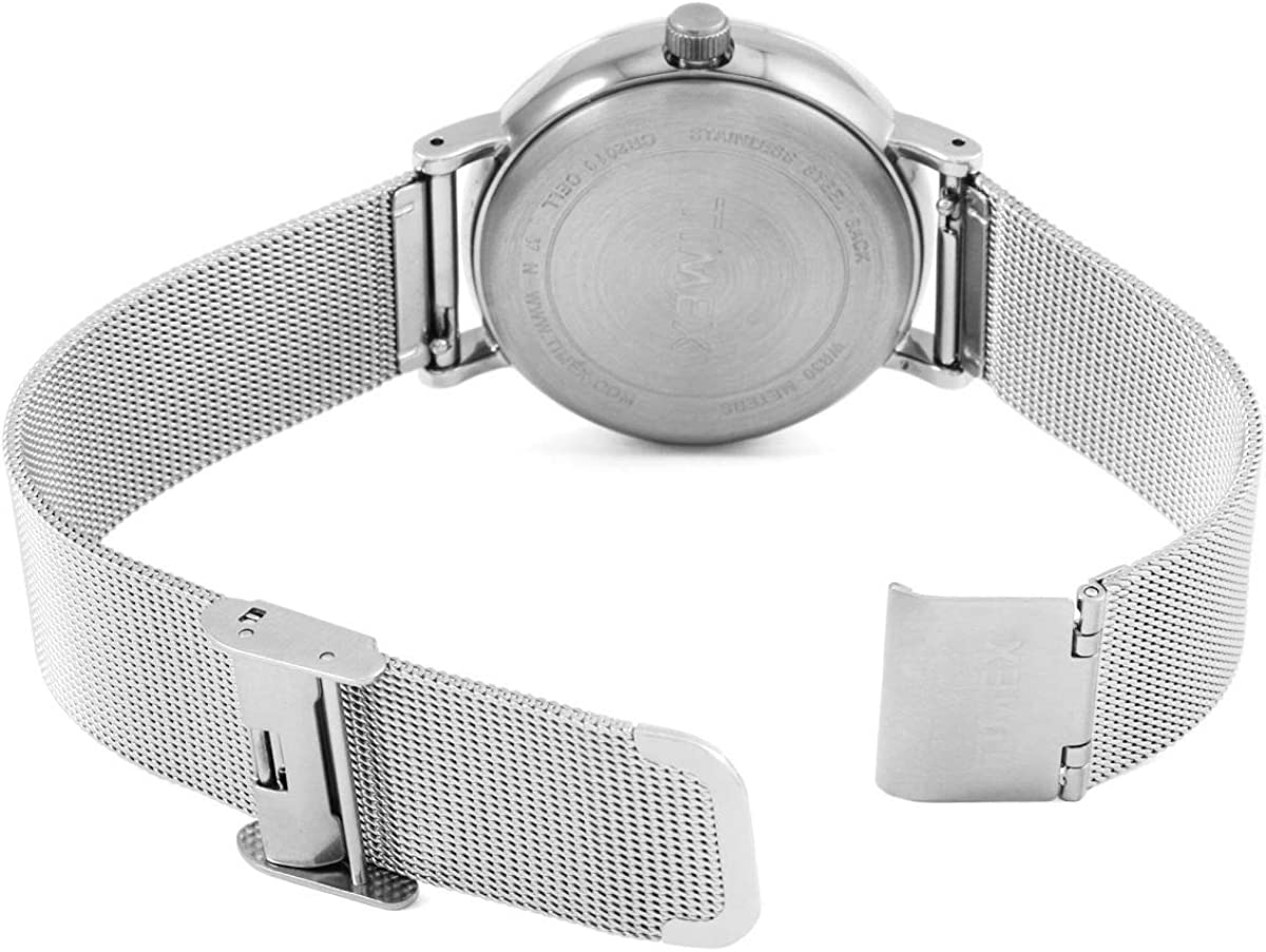 Timex Womens Analogue Classic Quartz Watch with Stainless Steel Strap TW2R26600