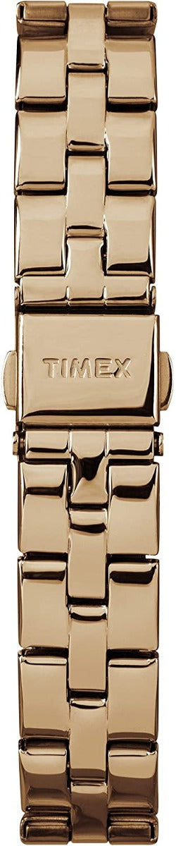 Timex Ladies Peyton Watch with Silver Dial and Rose Gold Strap TW2R28000