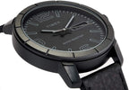 Timex Mens Watch with Black Dial and Black Leather Strap Watch TW2R64300