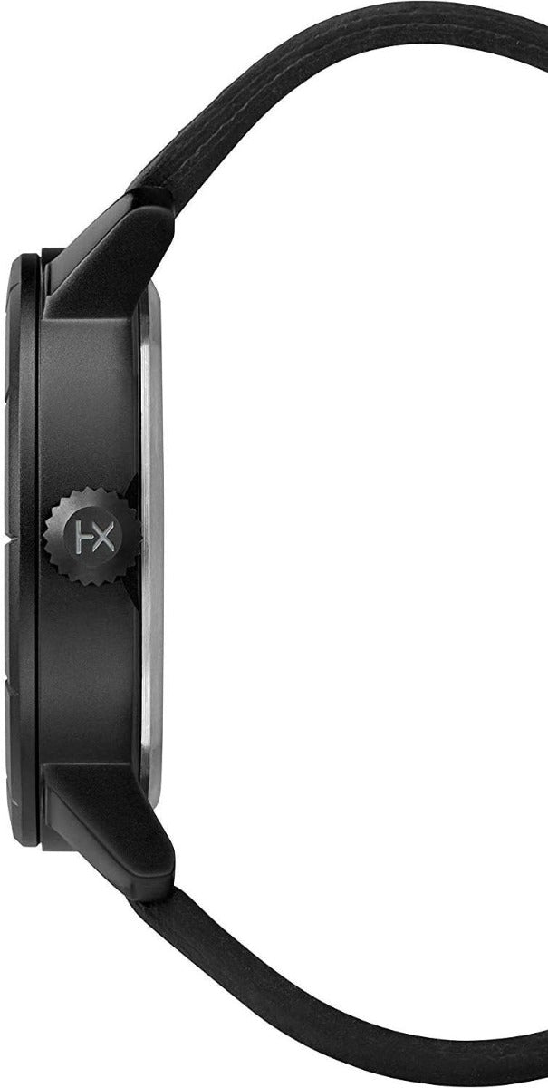 Timex Mens Watch with Black Dial and Black Leather Strap Watch TW2R64300